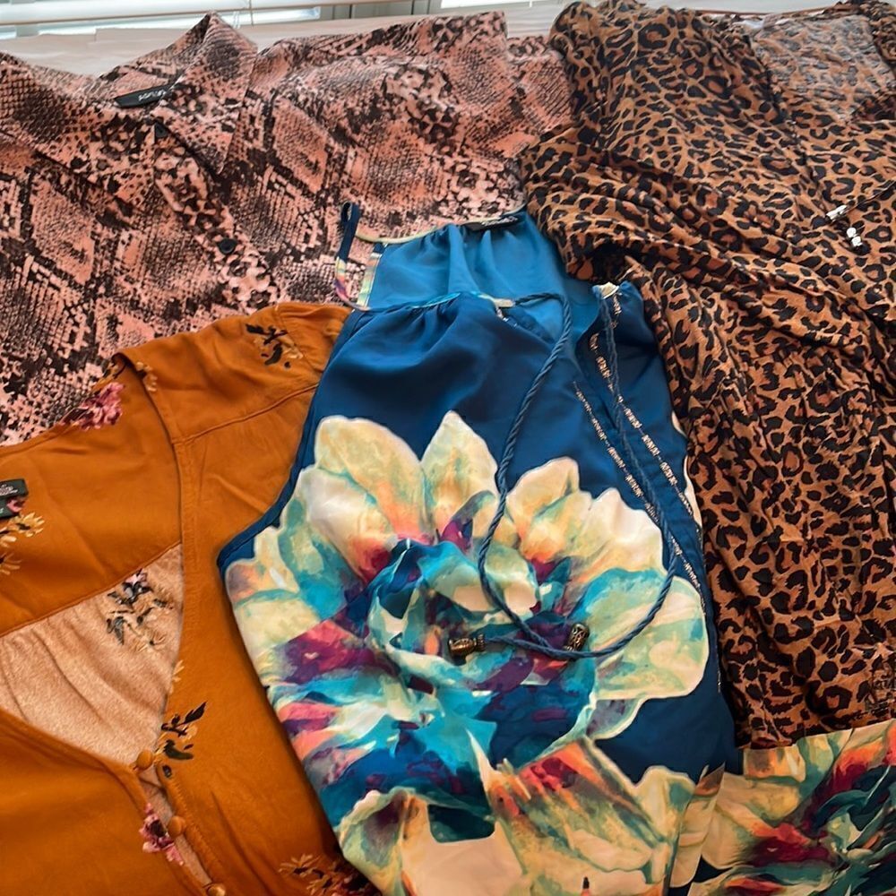4 Pieces: Wild Fox, Floral, Leopard, Snake